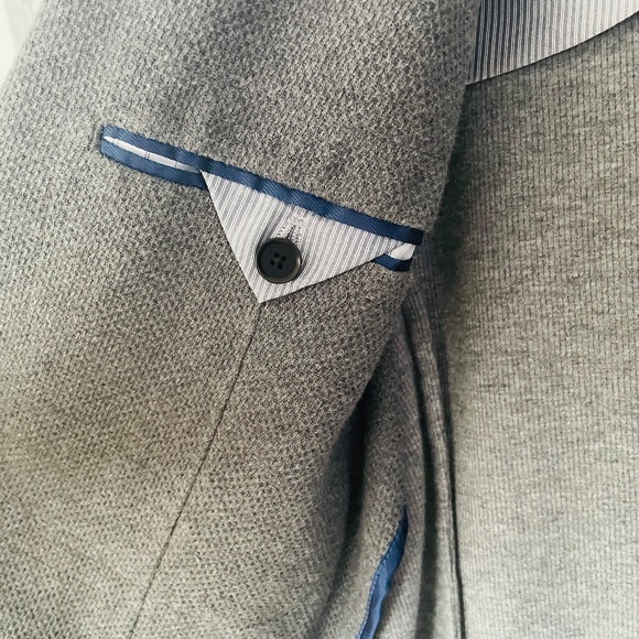 Banana Republic Modern Slim Fit Jacquard Sport Coat Gray Mens 44R - Picture 5 of 6